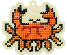 Wizardi Deimantinės mozaikos suvenyras Crab Oliver WW145