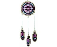 Wizardi Deimantinės mozaikos suvenyras Dreamcatcher - Rožinė WW202