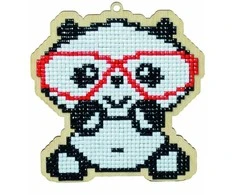 Wizardi Deimantinės mozaikos suvenyras Panda in Glasses WW152