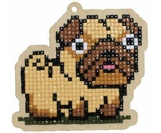 Wizardi Deimantinės mozaikos suvenyras Pug WW186