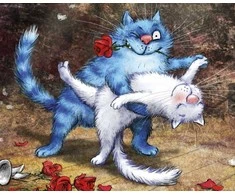 Wizardi Deimantinis paveikslas CaTango WD261 50*40 cm