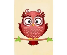Wizardi Deimantinis paveikslas Owl Phil WD250 20*30 cm