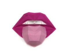 Beldizart SALE Wizardi 3D popieriaus modelio rinkinys Lips Rožinė/Crimson PP-1GUB-2MP