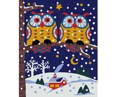 Wizardi Tapybos pagal skaičius rinkinys: Owls 16.5x13 cm MINI055