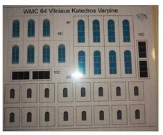 Wmc Models Vilniaus katedros varpinės langai 1:150 architektūros detalė
