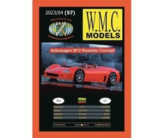 Wmc Models Volkswagen W12 Roadster Concept popierinis modelis 1:25, WMC #57