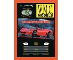 Wmc Models Volkswagen W12 Roadster Concept popierinis modelis 1:25, WMC #57