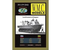 Wmc Models WMC Landwasserschlepper 1/25 surenkamas amfibinis modelis, lietuviška gamyba