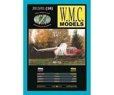 Wmc Models WMC Mi-1A sraigtasparnis – popierinis modelis 1:33, suklijuojamas