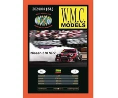 Wmc Models WMC Nissan 370 VRZ suklijuojamas popierinis modelis 1/25