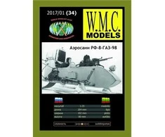 Wmc Models WMC RF-8 GAZ-98 aerosan 1:25 suklijuojamas plastikinis rinkinys