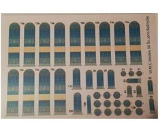 Wmc Models WMC Šv. Jono bažnyčios vitražai 1:150, aksesuaras maketams 56-1