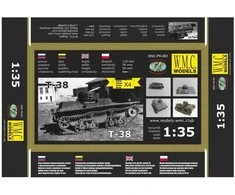 Wmc Models WMC T-38 tanketas 1/35 – plastikinis surinkimo rinkinys (PK001)