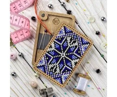 Wonderland Crafts Adatinė 6x9 cm – Karoliukų siuvinėjimo rinkinys PRECIOSA, 4 spalvos