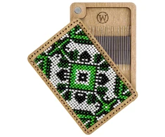 Wonderland Crafts Adatinės dėžutės karoliukų siuvinėjimo rinkinys, PRECIOSA, 6×9 cm, 4 spalvos