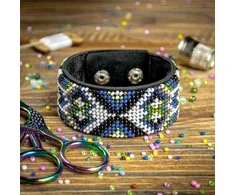 Wonderland Crafts Apyrankės karoliukų siuvinėjimo rinkinys ant dirbtinės odos
