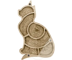 Wonderland Crafts Karoliukų organizatorius siuvinėjimui su permatomu dangteliu, 11.5×18 cm