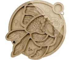Wonderland Crafts Karoliukų organizatorius su permatomu dangteliu ir magnetu, 14,5×14,5 cm