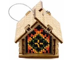 Wonderland Crafts Karoliukų siuvinėjimo rinkinys ant medžio su PRECIOSA karoliukais