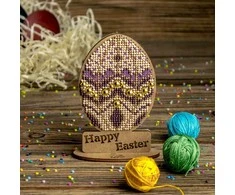 Wonderland Crafts Karoliukų siuvinėjimo rinkinys ant medžio su stovu, PRECIOSA, 6.5×11 cm