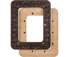 Wonderland Crafts Magnetiniai mediniai siuvinėjimo lankeliai 6,5×9 cm, plokščioms medžiagoms
