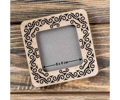 Wonderland Crafts Magnetiniai mediniai siuvinėjimo lankeliai 6×6 cm, plokštiems paviršiams
