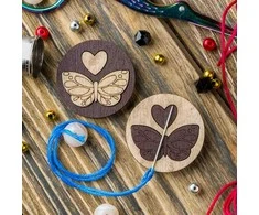 Wonderland Crafts Magnetinis adatos laikiklis siuvinėjimui, dvipusis, neodimio magnetai