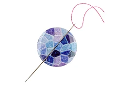 Wonderland Crafts Magnetinis adatų laikiklis siuvinėjimui su neodimio magnetu 2.5×2.5 cm