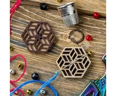 Wonderland Crafts Magnetinis dvipusis adatos laikiklis siuvinėjimui, neodimio, 3.5×3 cm