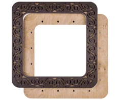 Wonderland Crafts Magnetinis medinis siuvinėjimo rėmelis 14×14 cm plokštiems paviršiams