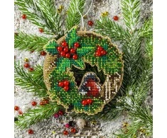 Wonderland Crafts Siuvinėjimo karoliukais rinkinys ant medžio, PRECIOSA, 10×11 cm, 14 spalvų