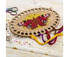 Wonderland Crafts Siuvinėjimo kryželiu rinkinys ant medžio, perforuotas, 13x20 cm, be siūlų