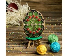 Wonderland Crafts Siuvinėjimo kryželiu rinkinys ant medžio – Velykinis margutis