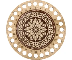 Wonderland Crafts Siuvinėjimo kryželiu rinkinys: siūlų organizatorius, dirbtinė oda 15x15