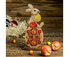 Wonderland Crafts Siuvinėjimo kryželiu rinkinys su Preciosa karoliukais, medinis pagrindas