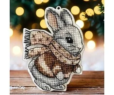 Wonderland Crafts Siuvinėjimo kryželiu rinkinys ant plastiko – Kalėdinis eglutės žaisliukas