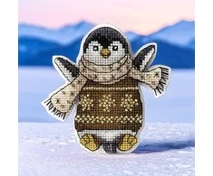 Wonderland Crafts Siuvinėjimo kryželiu rinkinys ant plastiko – Kalėdinis žaisliukas eglutei