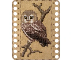 Wonderland Crafts Siuvinėjimo kryželiu rinkinys ant medžio, perforuotas, 14x17 cm, be siūlų