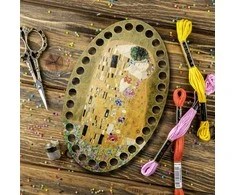 Wonderland Crafts siuvinėjimo siūlų organizatorius, dekoruotas 12,5×20