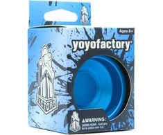 YoYoFactory Spotlight Ultra – mėlynas aliuminio nereaguojantis YoYo pažengusiems triukams su Hunter Feuerstein parašu