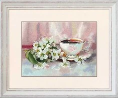 Zolotoe Runo Siuvinėjimo rinkinys kryželiu Aromatinga arbata, Aida 16, 22.3×30.5 cm