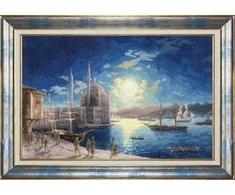 Zolotoe Runo Kryželiu siuvinėjimo rinkinys Mėnesiena virš Bosforo 1894 – klasika
