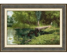 Siuvinėjimo rinkinys kryželiu: Apžėlęs tvenkinys (1879), Zolotoe Runo