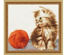 Zolotoe Runo Kitten with threads S/NL042