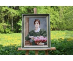Zolotoe Runo Siuvinėjimo rinkinys kryželiu Bijūnai, 32x42 cm – elegantiškas