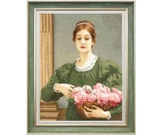 Zolotoe Runo Siuvinėjimo rinkinys kryželiu Bijūnai, 32x42 cm – elegantiškas