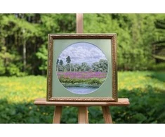 Zolotoe Runo Siuvinėjimo rinkinys kryželiu „Raudona vasara“, 31,7×31,7 cm