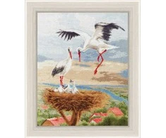 Zolotoe Runo Beldizart Siuvinėjimo kryželiu rinkinys "Gandras ant stogo" 29,7x24 cm S/Z050