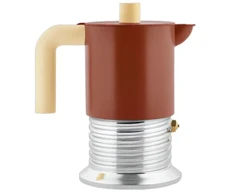 Alessi Vite PM01/6 BR Moka pot, 6 cups - Brown