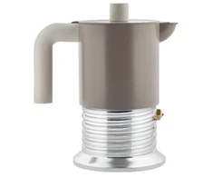 Alessi Vite PM01/6 WG Moka pot, 6 cups - Warm Pilkas